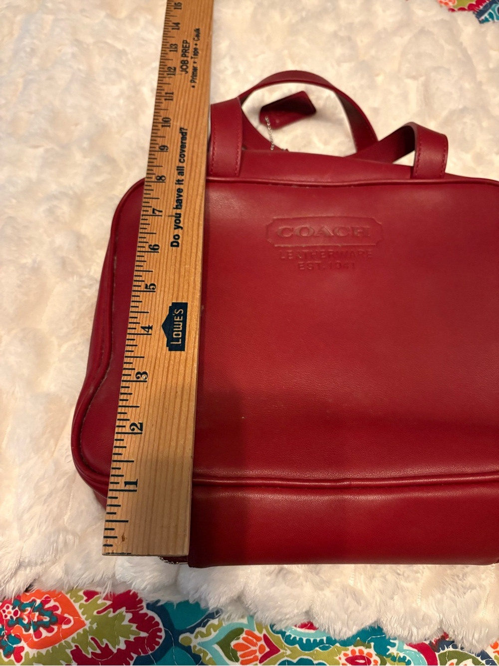 Coach leather handbag full zipper. Unique! - Picture 10 of 11